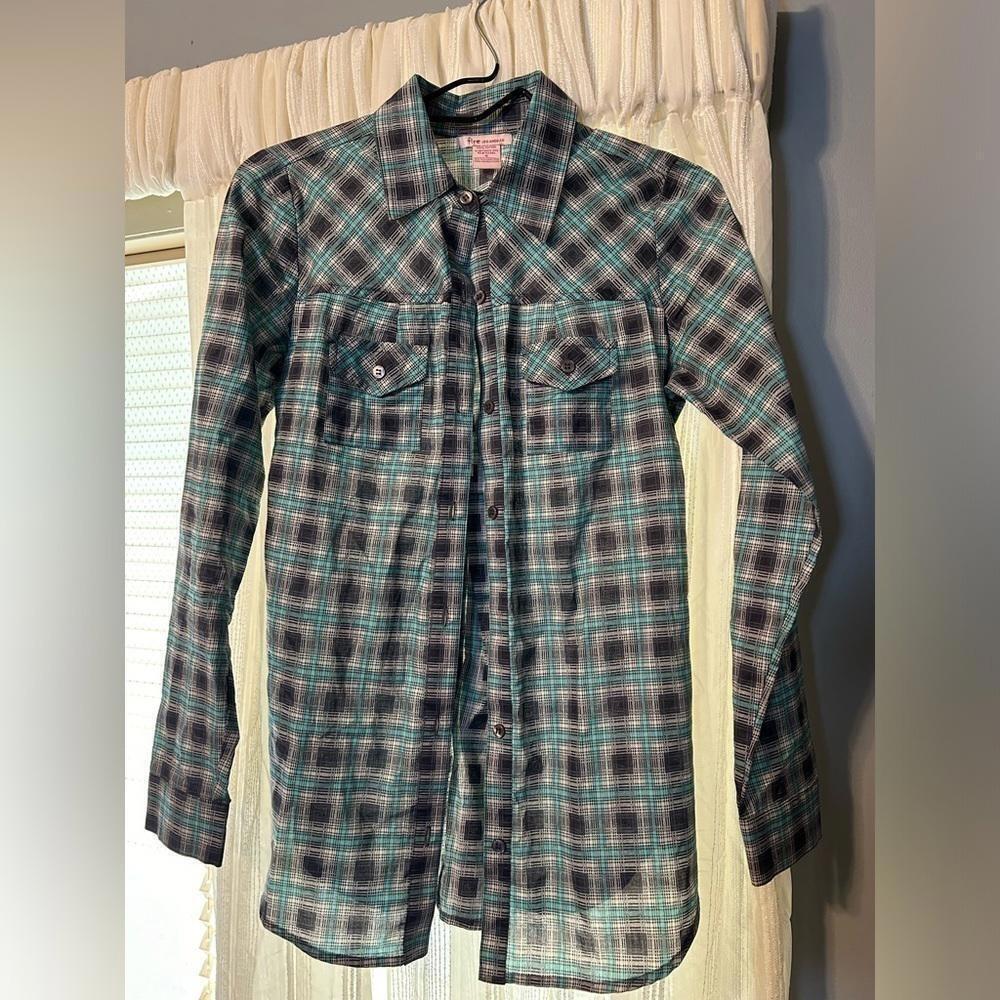 Fire Los Angeles women’s long sleeve button down shirt